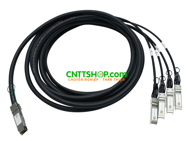 Cable DAC Dell DAC-QSFP-4SFP-10G-5M QSFP+ to 4×SFP+ copper cable