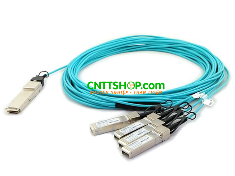 Cable AOC Dell AOC-QSFP- 4SFP28- 25G-10M QSFP28 to 4×SFP28 optical cable