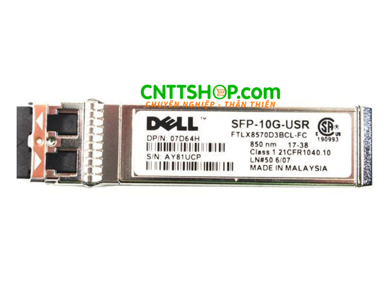 Dell SFP+ SFP-10G-USR 10GBASE-USR 850nm MMF 150m duplex LC