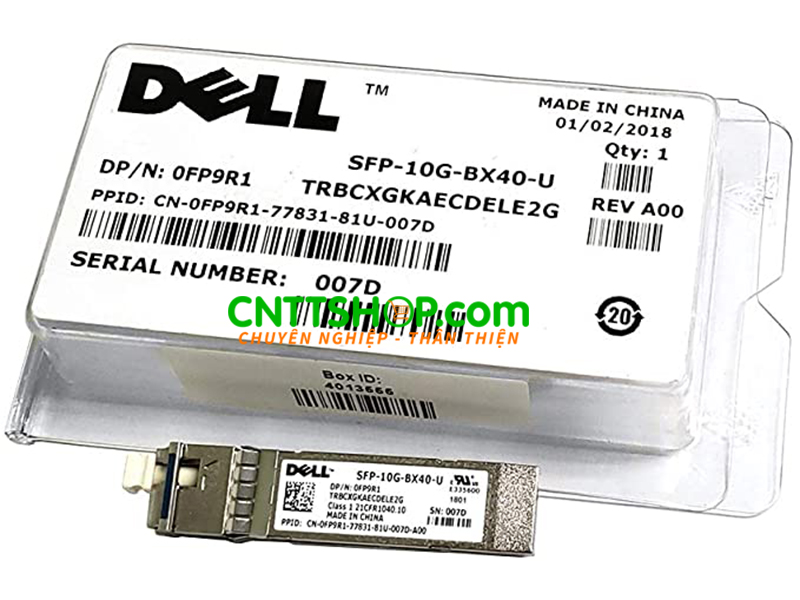 Dell SFP+ SFP-10GBX40-U 10GBASE 1330nm 40km SMF LC Transceiver