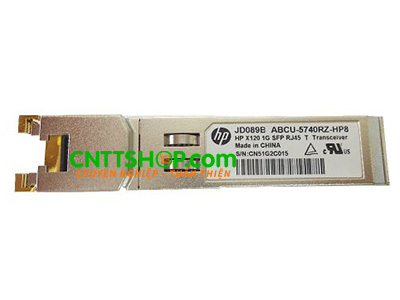 JD089B HPE X120 1G SFP RJ45 T Transceive