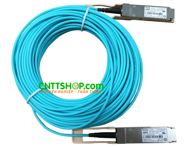 JL289A HPE X2A0 40G QSFP+ to QSFP+ 20m Active Optical Cable