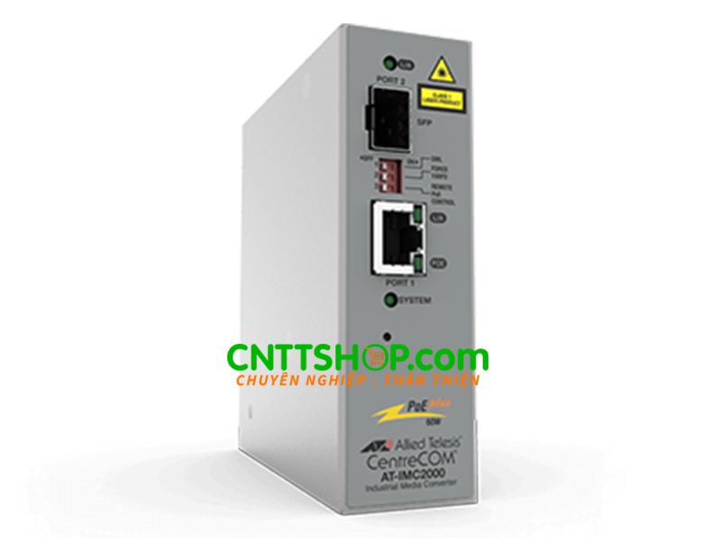 Converter quang công nghiệp Allied Telesis AT-IMC2000TP/SP-980 PoE+ 70W