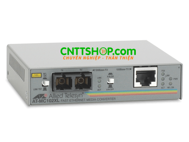 Converter quang Allied Telesis AT-MC102XL 100TX to 100FX MMF SC 2km