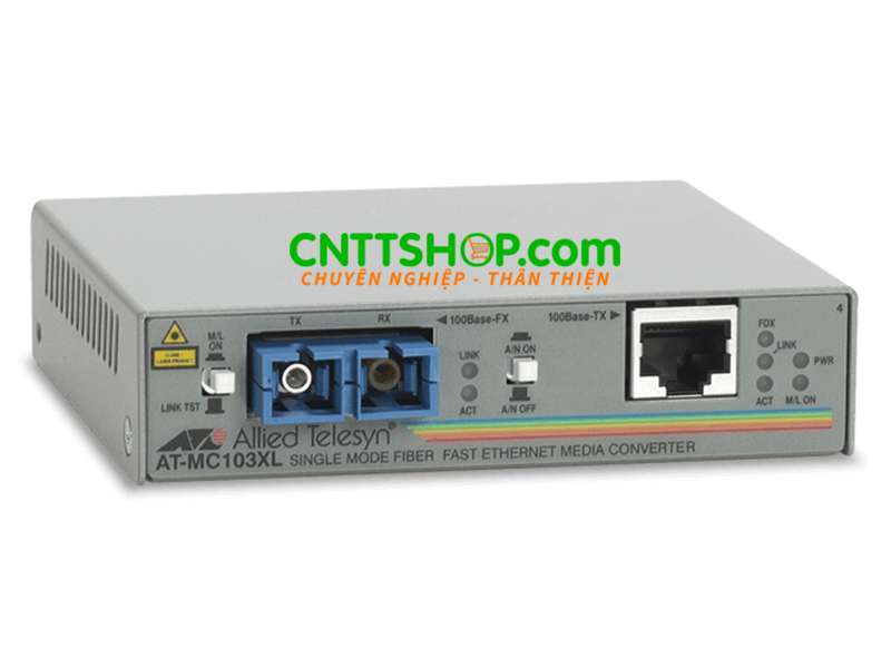 Converter quang Allied Telesis AT-MC103XL 100TX to 100FX SMF SC 15km