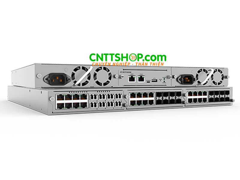 Converter quang Allied Telesis AT-MCF3300-960 3-Slot 1RU 24 Chassis AC PSU