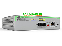 Converter quang Allied Telesis AT-PC200/SC 100T PoE+ to 100FX/SC Fiber